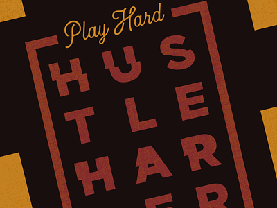 Hustle Harder illustration typedesign