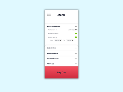 UI Challenge Day 7 - Settings Page