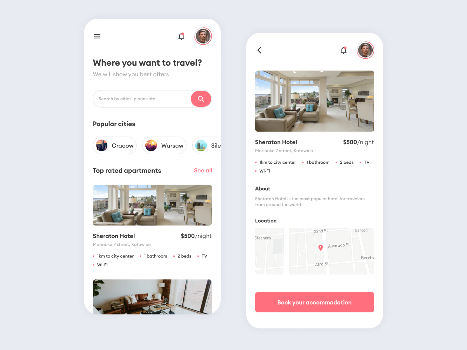 Booking App by NaN on Dribbble