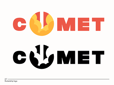 comet - rocketship logo