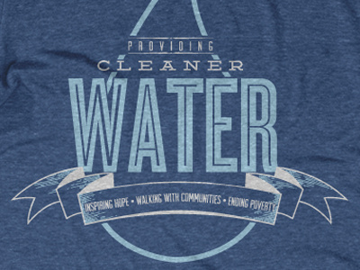 Cleaner Water blue t shirt water