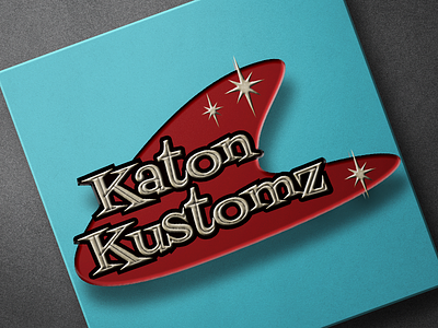 Katon Kustoms 70s logo branding car logos cars custom cars design illustration kk kustoms logo retro logo vector vintage