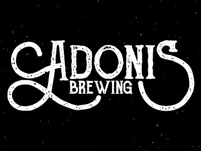 Adonis Brewing brewing lettering logo