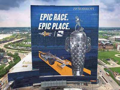 JW Marriott - Indy 500 - 100th Running building decor indy indy 500 window perf