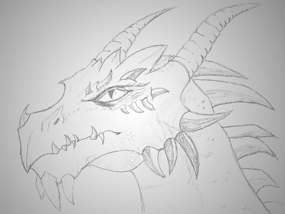 Dragon Sketch doodle dragon pencil sketch