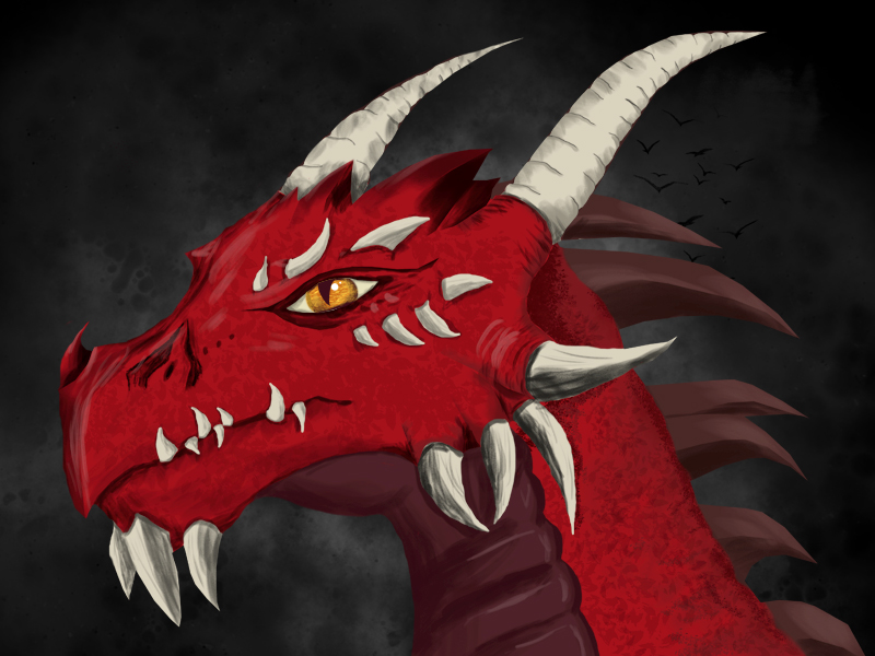 Dragon Digital Painting by Joel Hudson on Dribbble