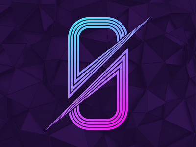 DJ Ø Monogram blue monogram pink polygon ø