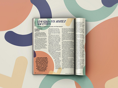 Compassion Magazine Layout and Mockup colorful magazine mockup playful