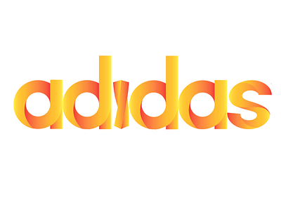 ADIDAS adidas logo logo refresh orange logo twisted