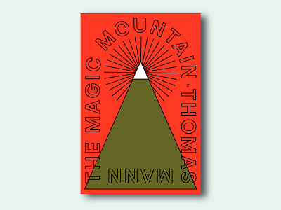 Book cover: The Magic Mountain book cover book design classics cover art literature magic mountain minimalist new covers for old books