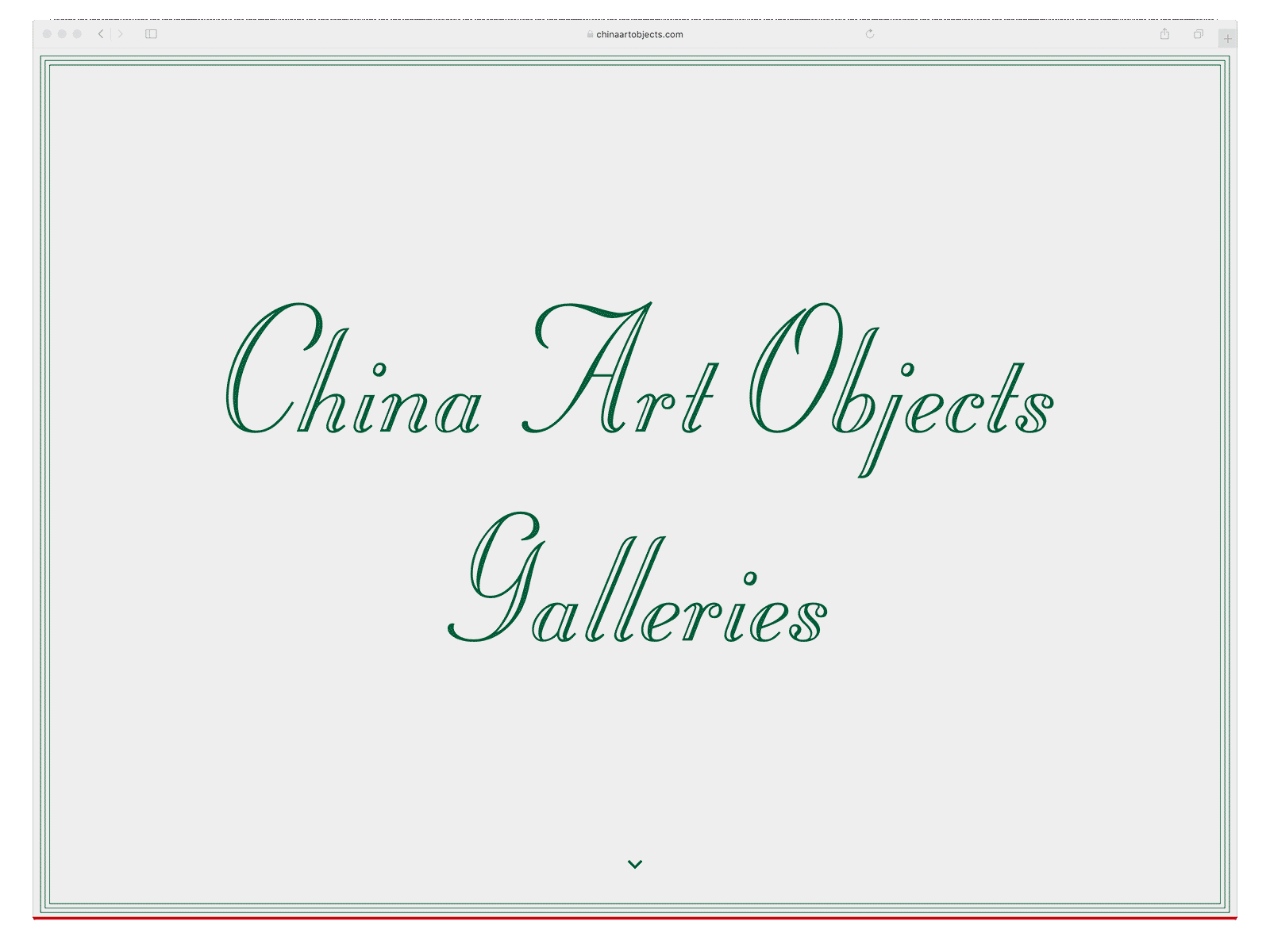 Website: China Art Objects Galleries art brutalist exhibition gallery interaction design ui web design website