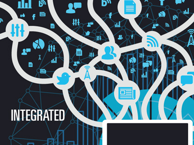 Integrated Analytics analytics big data data design icon illustration infographic media social social media tech vector