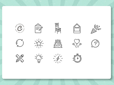 Modern Flat Icons app app design design iconography icons icons pack icons set ui ux website