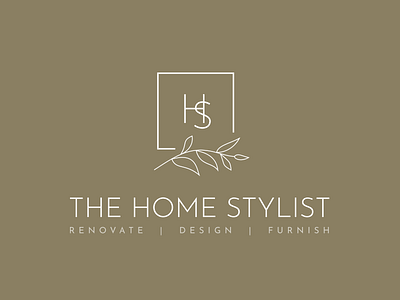 The Home Stylist logo brand design brand identity branding interior design local logo logo mark wordmark