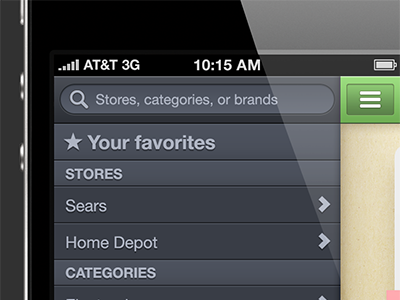 iOS Preferences browse coupons ios iphone mobile preferences