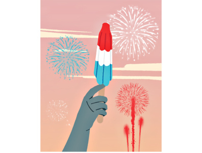 4th of July Firecracker art design digital illustration editorial illustration illustration procreate