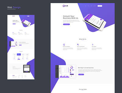 Zion Website minimal plain purple simple webdesign