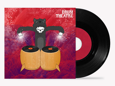 Drum Theatre art direction branding illustration