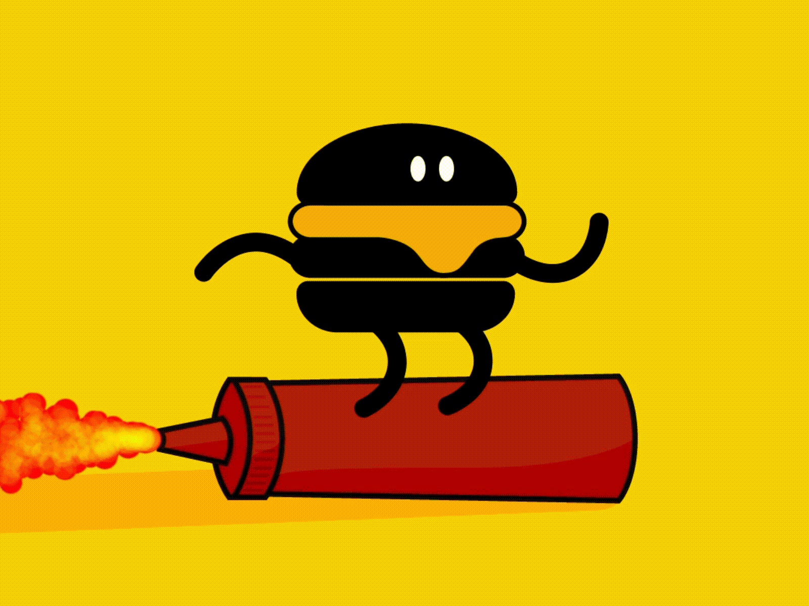 The Burger Cheese animation art direction branding character design logo motion design