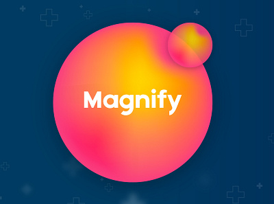 Magnify art direction branding logo