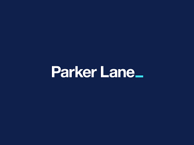 Parker Lane art direction branding logo