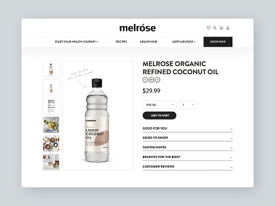 Melrose Health art direction brand strategy user experience user interface webdesign