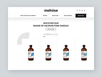 Melrose Health art direction user experience user interface webdesign