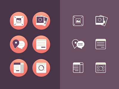 Icons Aesthetics app border flat form gradient icons loading map picture responsive shadow spinner