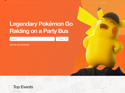 Pokemon Go Tours Website | Raid Bus