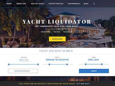 Selling Yacht ui web