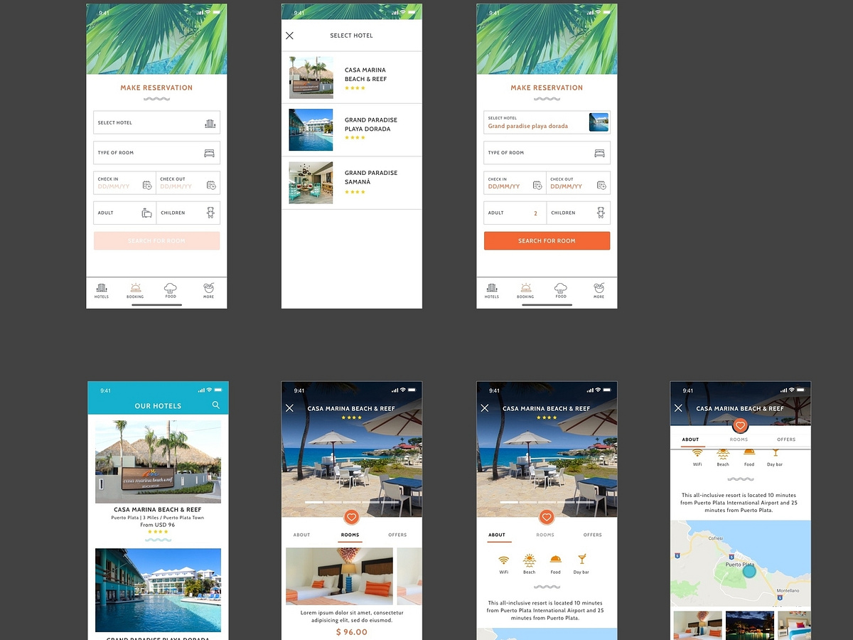 Booking UI designs, themes, templates and downloadable graphic elements ...
