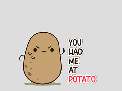 POTATO  DESIGN FOR T SHIRT