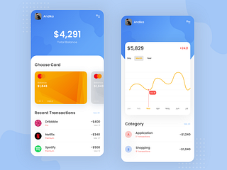 E-Wallet Mobile App by Andika Wiraputra on Dribbble