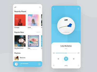 Music Player App android app artist clean minimalist music music app music app ui music player music player app music player ui music ui player relax simple social app song ui uidesign uiux ux