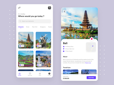 Travel App adventure android app clean exploration explore indonesia minimalist mobile simple travel travel agency travel app traveling trip trip app ui uidesign uiux vacation vacation rental