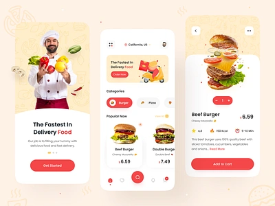 Food Delivery App 🍔 burger app chef app delivery app eat eating food food and drink food app food delivery food delivery app food delivery application food delivery service food design food order mobile app pizza recipe app restaurant app tracking app uiux