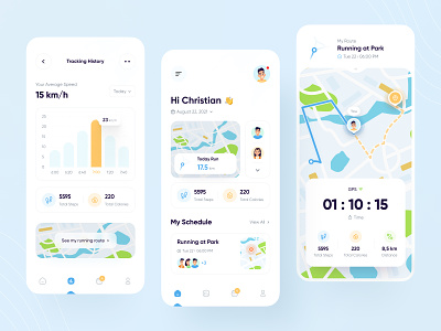 Running App 🏃 activity activity app activity tracker daily task fitness gym health app jogging management personal trainer running app sport stats task task management tracking app trainer training uiux workout