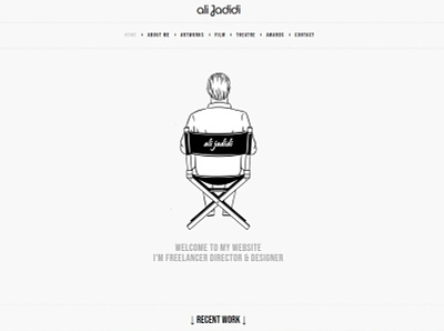 My Website ali jadidi art film director ui ux webdesigner website
