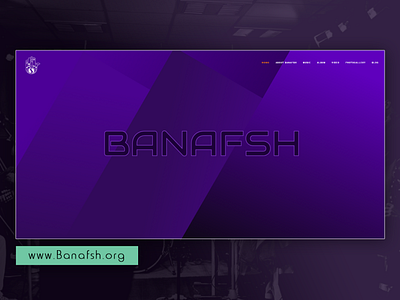 Banafsh Official Website (1) ali jadidi art design music musician personal website ui uiux webdesign website