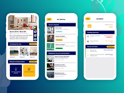 Apartment Management apartment management interaction design management mobile app product design ui design uiux ux design