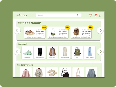 Online Fashion Store Website fashion store market place online shop ui web design