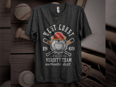 Vintage T-shirt Design l Baseball Club Sports T-shirt Design