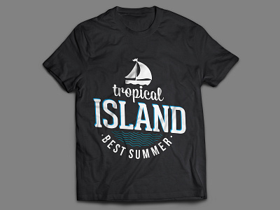 Tropical Island t-Shirt apparel apparel design art brand design fashion holidays illustration photoshop shirts summer tees tshirt typography