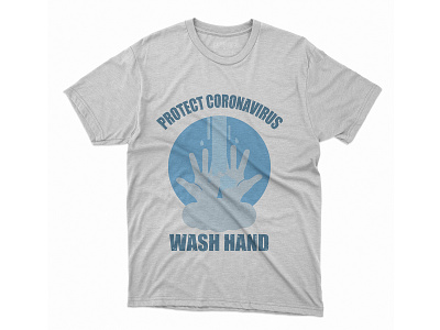 Protect coronavirus wash hand t-shirt apparel coronavirus covid covid 19 design illustration print protect shirts tees tshirt typography vector