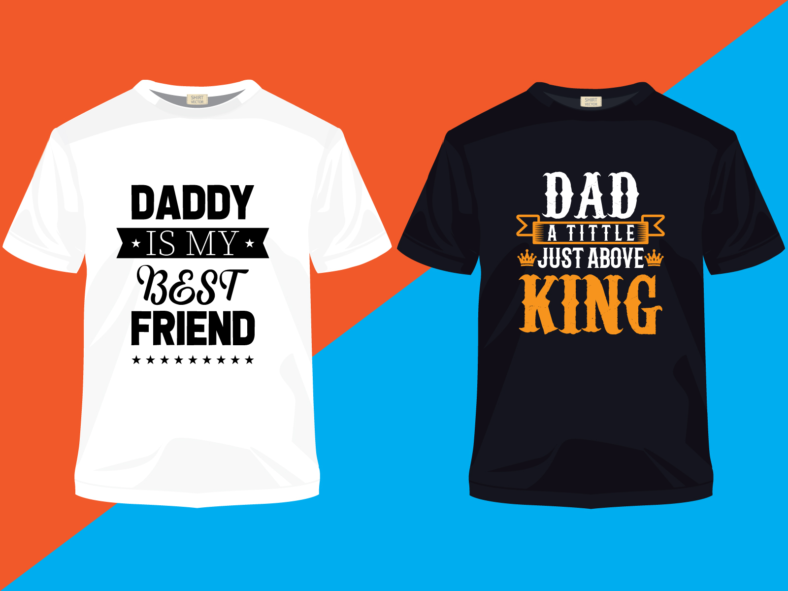 Fathers Day Background or Tshirt Design Graphic by