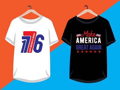 4th July Independence day of America typography t-shirts