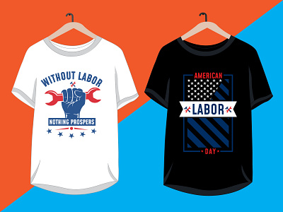 American labor day t-shirt design