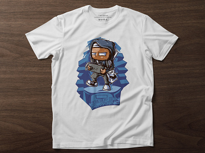 Gaming t-shirt vector