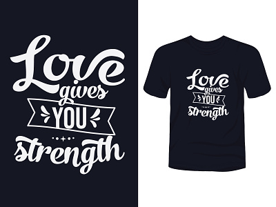 Love quote t-shirt poster