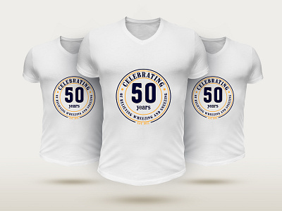 CELEBRATING 50 YEARS T-SHIRT apparel apparel design brand design fashion shirts tees tshirt typography